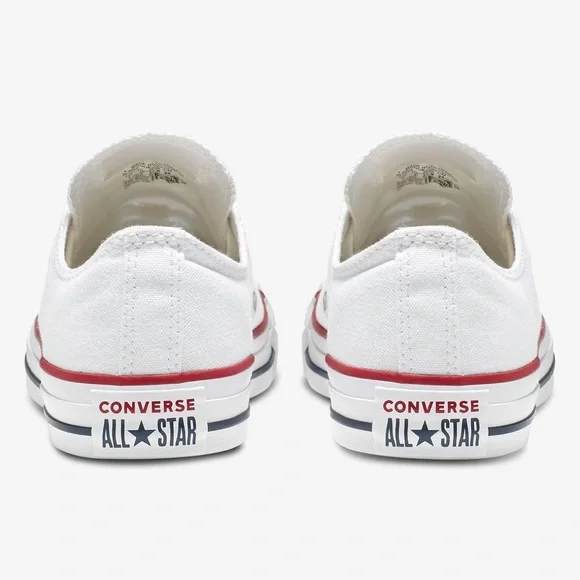 Converse White Sneakers with Red Accents - Picture 2 of 8